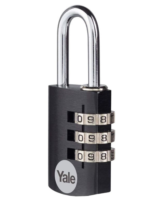 YALE YE3CB Aluminium Open Shackle Combination Padlock