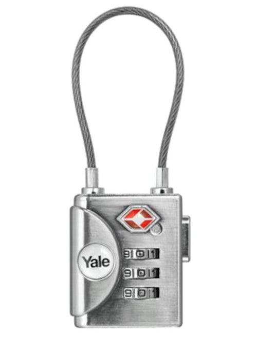 YALE YTP3 TSA Soft Shackle Combination Padlock